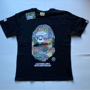Bape Tshirt size XL chest 20.5” slim fit “made in Japan “ 28th Anniversary